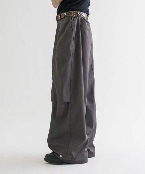 セール】【EPNK】Eyelet easy baggy slacks / アイレット