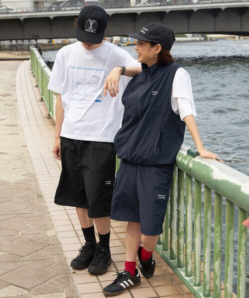 FFEIN(フェイン)の「【FFEIN(フェイン)】ナイロンワイドハーフカーゴショーツ / ショーツ 短パン ドローコード(カーゴパンツ・メンズ・ブラック/チャコール/ネイビー・SMALL/MEDIUM/LARGE)」の12枚目の写真