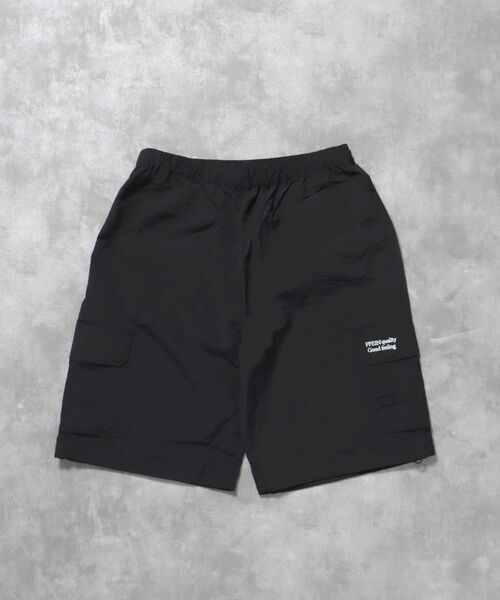 FFEIN(フェイン)の「【FFEIN(フェイン)】ナイロンワイドハーフカーゴショーツ / ショーツ 短パン ドローコード(カーゴパンツ・メンズ・ブラック/チャコール/ネイビー・SMALL/MEDIUM/LARGE)」の11枚目の写真