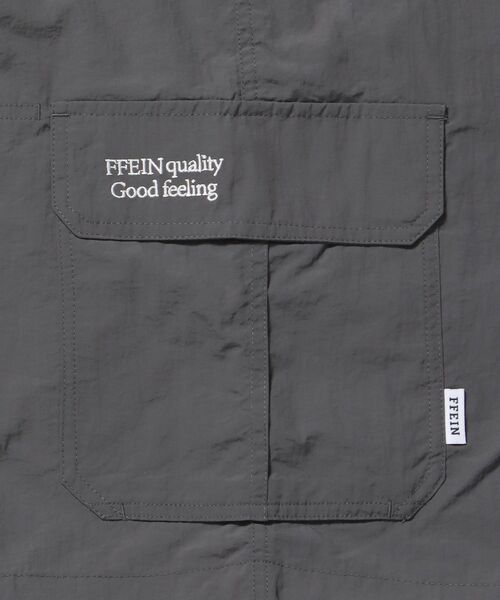 FFEIN(フェイン)の「【FFEIN(フェイン)】ナイロンワイドハーフカーゴショーツ / ショーツ 短パン ドローコード(カーゴパンツ・メンズ・ブラック/チャコール/ネイビー・SMALL/MEDIUM/LARGE)」の18枚目の写真