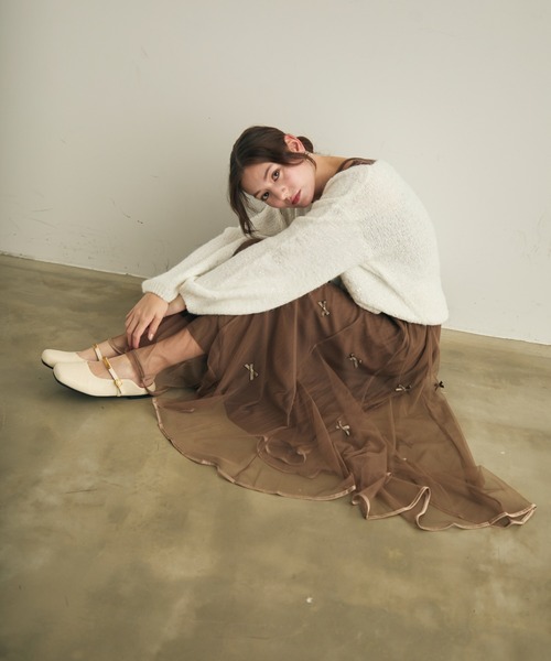 Lunea（ルネア）の「スクエアストラップフラットミュール（パンプス・レディース・ホワイト/ブラウン・24.5/24/23.5/23/22.5/25）」の10枚目の写真