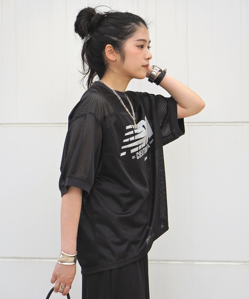 AMERICANA/アメリカーナ】メッシュTシャツ（Tシャツ/カットソー