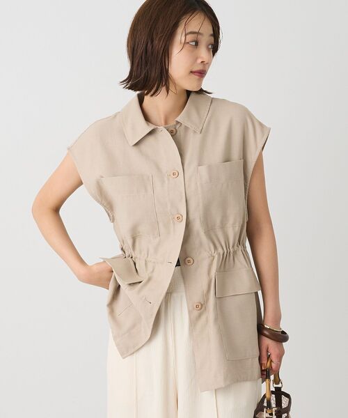 CRAFT STANDARD BOUTIQUE（クラフトスタンダードブティック）の「ミリタリージレ（ベスト・レディース・チャコールグレー/ベージュ・FREE）」の18枚目の写真