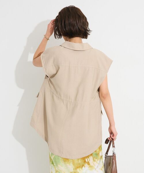 CRAFT STANDARD BOUTIQUE（クラフトスタンダードブティック）の「ミリタリージレ（ベスト・レディース・チャコールグレー/ベージュ・FREE）」の22枚目の写真