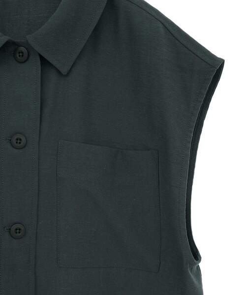 CRAFT STANDARD BOUTIQUE（クラフトスタンダードブティック）の「ミリタリージレ（ベスト・レディース・チャコールグレー/ベージュ・FREE）」の11枚目の写真