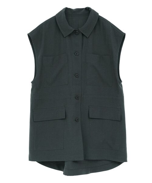 CRAFT STANDARD BOUTIQUE（クラフトスタンダードブティック）の「ミリタリージレ（ベスト・レディース・チャコールグレー/ベージュ・FREE）」の15枚目の写真