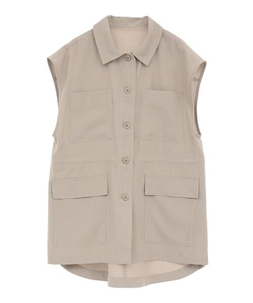 CRAFT STANDARD BOUTIQUE（クラフトスタンダードブティック）の「ミリタリージレ（ベスト・レディース・チャコールグレー/ベージュ・FREE）」の16枚目の写真