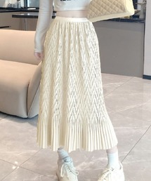 マーメイドスカート ランダムプリーツ ペンシルスカート