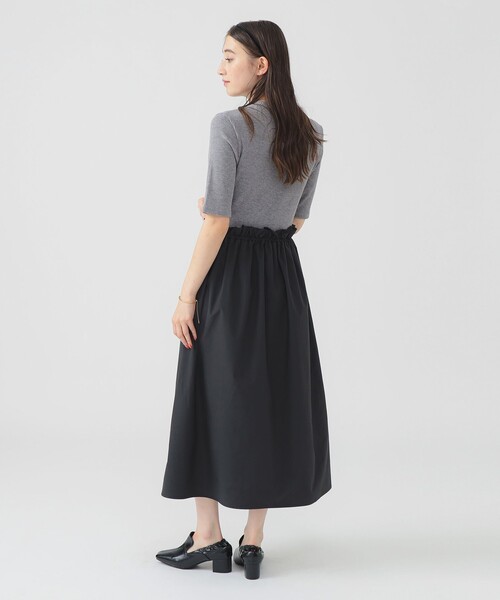 B:MING by BEAMS(ビーミングバイビームス)の「カット コンビ ワンピース (手洗い可)(ワンピース・レディース・ライトグレー/ブラック/オフホワイト・SMALL/MEDIUM)」の7枚目の写真