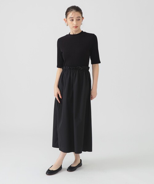 B:MING by BEAMS(ビーミングバイビームス)の「カット コンビ ワンピース (手洗い可)(ワンピース・レディース・ライトグレー/ブラック/オフホワイト・SMALL/MEDIUM)」の11枚目の写真