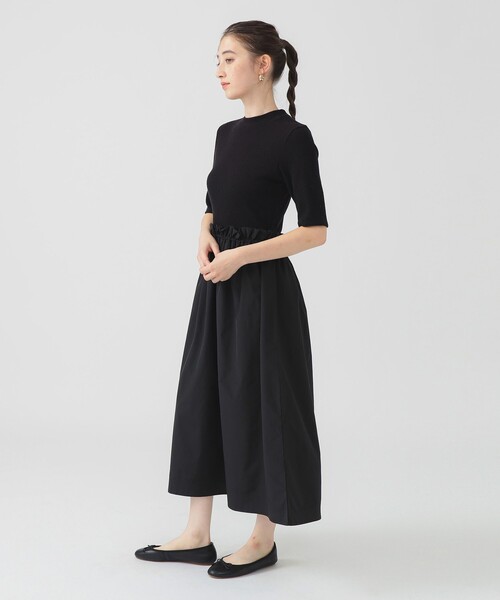 B:MING by BEAMS(ビーミングバイビームス)の「カット コンビ ワンピース (手洗い可)(ワンピース・レディース・ライトグレー/ブラック/オフホワイト・SMALL/MEDIUM)」の14枚目の写真