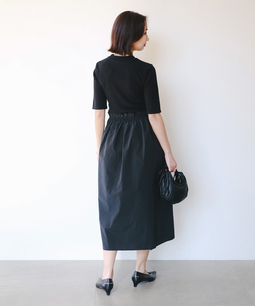 B:MING by BEAMS(ビーミングバイビームス)の「カット コンビ ワンピース(S~M)(ワンピース・レディース・ライトグレー/ブラック/オフホワイト・SMALL/MEDIUM)」の21枚目の写真