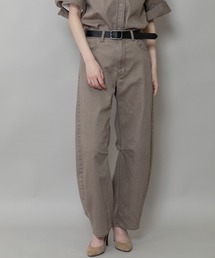 Munich | ダスティー加工デニムバレルパンツ(デニムパンツ)