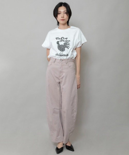 Munich（ミューニック）の「ダスティー加工デニムバレルパンツ（デニムパンツ・レディース・ピンク/モカ/サックスブルー・M/S/XS）」の22枚目の写真