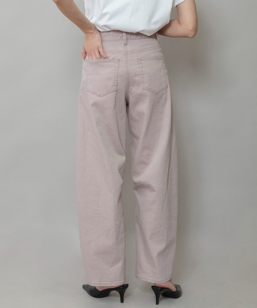 Munich（ミューニック）の「ダスティー加工デニムバレルパンツ（デニムパンツ・レディース・ピンク/モカ/サックスブルー・M/S/XS）」の19枚目の写真