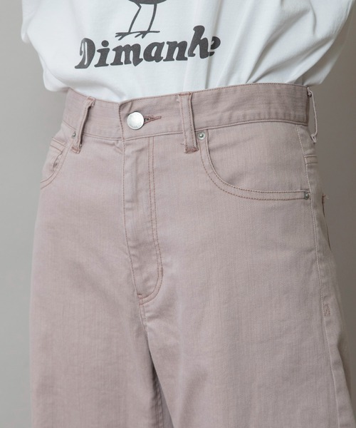 Munich（ミューニック）の「ダスティー加工デニムバレルパンツ（デニムパンツ・レディース・ピンク/モカ/サックスブルー・M/S/XS）」の16枚目の写真