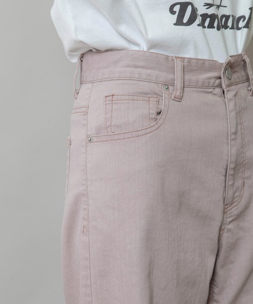 Munich（ミューニック）の「ダスティー加工デニムバレルパンツ（デニムパンツ・レディース・ピンク/モカ/サックスブルー・M/S/XS）」の15枚目の写真