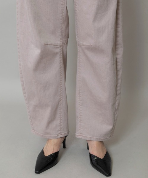 Munich（ミューニック）の「ダスティー加工デニムバレルパンツ（デニムパンツ・レディース・ピンク/モカ/サックスブルー・M/S/XS）」の13枚目の写真