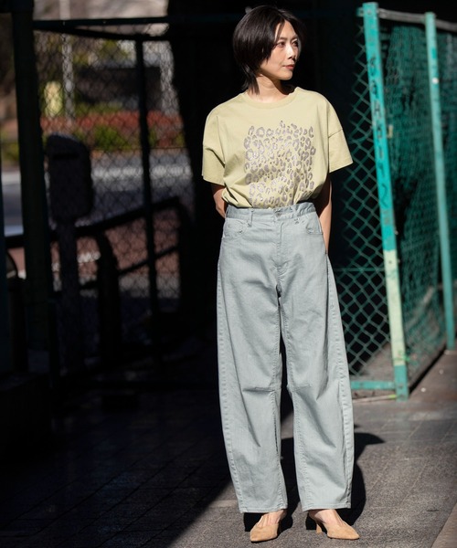 Munich（ミューニック）の「ダスティー加工デニムバレルパンツ（デニムパンツ・レディース・ピンク/モカ/サックスブルー・M/S/XS）」の10枚目の写真