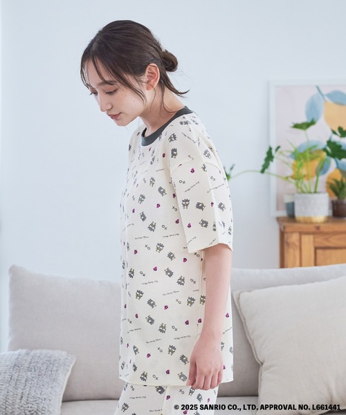 sanrio（サンリオ）の「FTL×サンリオキャラクターズ半袖ルームウェア / ワンマイルウェア / パジャマセット ルームセット セットアップ 上下2点セット / リンクコーデ / ギフト プレゼント（ルームウェア/パジャマ・レディース・サックスブルー/ブラック/グリーン/レッド・M/L）」の10枚目の写真