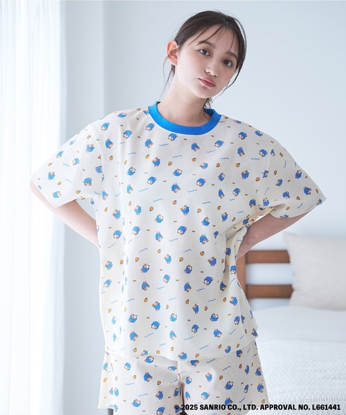 SPAO サンリオキャラクターズ 半袖パジャマ(LIGHT BLUE) SPAO サンリオキャラクターズ 半袖パジャマ(LIGHT BLUE) SPAO