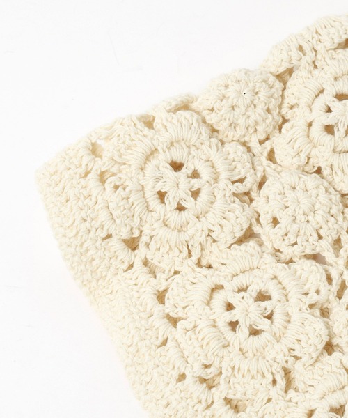 niko and...（ニコアンド）の「オリジナルフラワーボンネット（ニットキャップ/ビーニー・レディース・チャコール/ベージュ・0）」の19枚目の写真