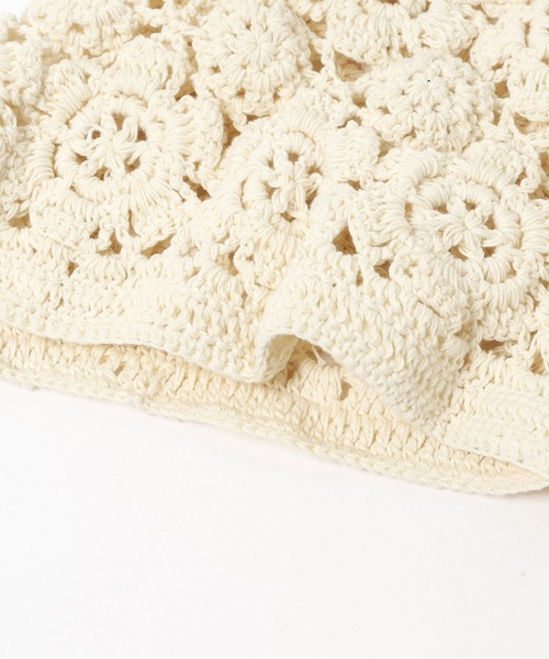 niko and...（ニコアンド）の「オリジナルフラワーボンネット（ニットキャップ/ビーニー・レディース・チャコール/ベージュ・0）」の17枚目の写真