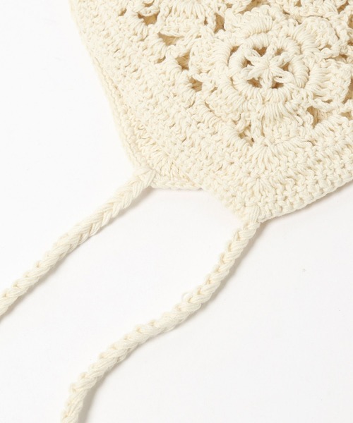 niko and...（ニコアンド）の「オリジナルフラワーボンネット（ニットキャップ/ビーニー・レディース・チャコール/ベージュ・0）」の15枚目の写真