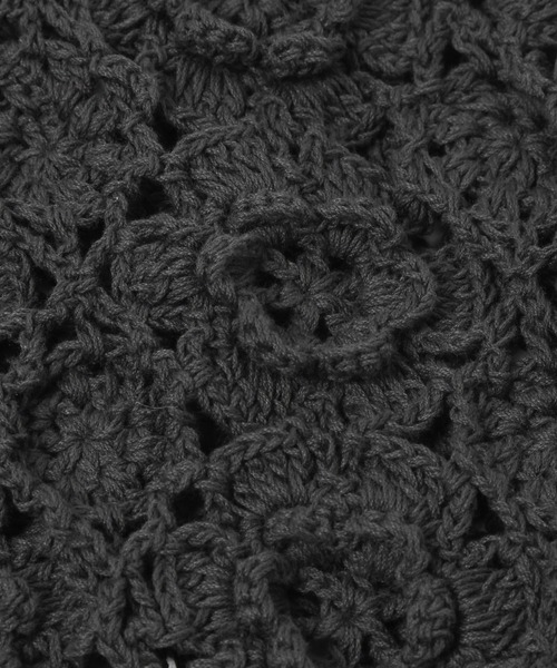 niko and...（ニコアンド）の「オリジナルフラワーボンネット（ニットキャップ/ビーニー・レディース・チャコール/ベージュ・0）」の13枚目の写真