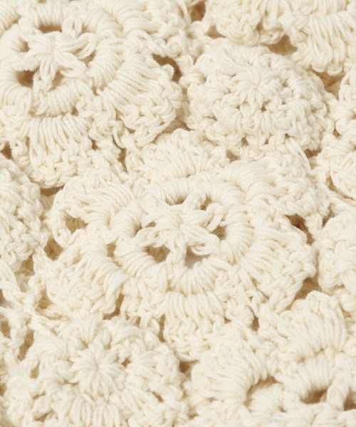 niko and...（ニコアンド）の「オリジナルフラワーボンネット（ニットキャップ/ビーニー・レディース・チャコール/ベージュ・0）」の12枚目の写真