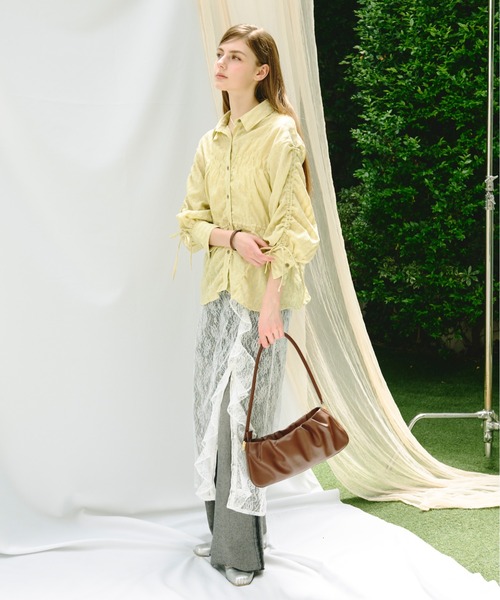 loin nuit（ロワンニュイ）の「frill slit cami onepiece / フリルスリットキャミワンピース（ワンピース・レディース・ホワイト/その他/ブラック・FREE）」の21枚目の写真