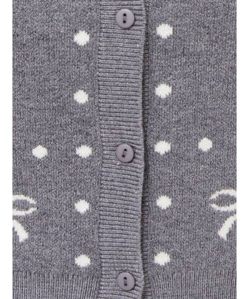 merry jenny（メリージェニー）の「ribbon dotパフスリーブニットカーディガン（カーディガン/ボレロ・レディース・アイボリー/グレー/レッド・FREE）」の18枚目の写真