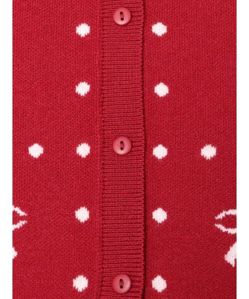 merry jenny（メリージェニー）の「ribbon dotパフスリーブニットカーディガン（カーディガン/ボレロ・レディース・アイボリー/グレー/レッド・FREE）」の19枚目の写真