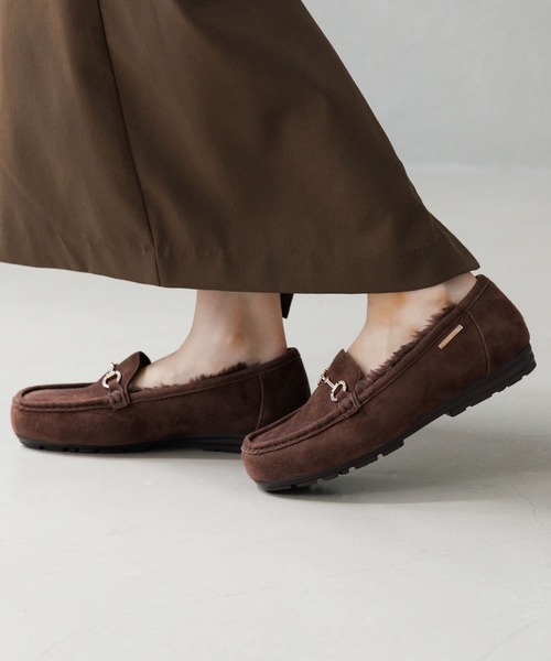 セール】【HIMIKO】【撥水】ビジュービットふわふわモカシン/651320