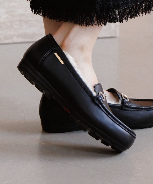 セール】【HIMIKO】【撥水】ビジュービットふわふわモカシン/651320