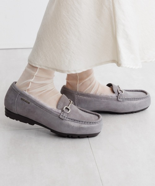 HIMIKO（ヒミコ）の「【HIMIKO】【撥水】ビジュービットふわふわモカシン/651320（モカシン/デッキシューズ・レディース・ダークブラウン/ブラック/グレー・21.5cm/22.0cm/22.5cm/23.0cm/23.5cm/24.0cm/24.5cm/25.0cm/25.5cm/26.0cm/26.5cm）」の16枚目の写真