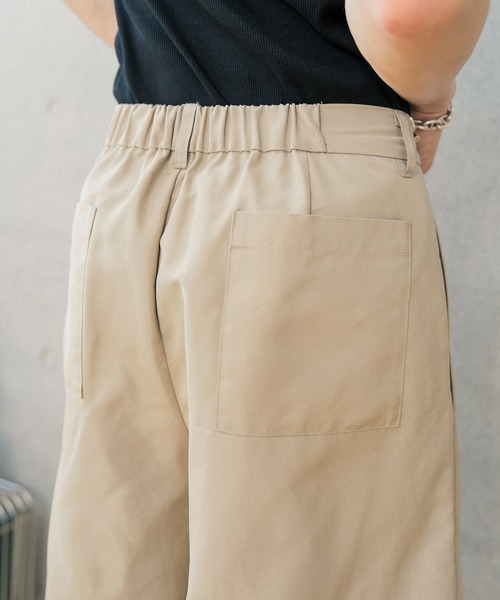 Nanmo.（ナンモ）の「Tack Wide Shorts/タックワイドショーツ（その他パンツ・メンズ・ブラック/ベージュ・LARGE/MEDIUM/SMALL）」の13枚目の写真