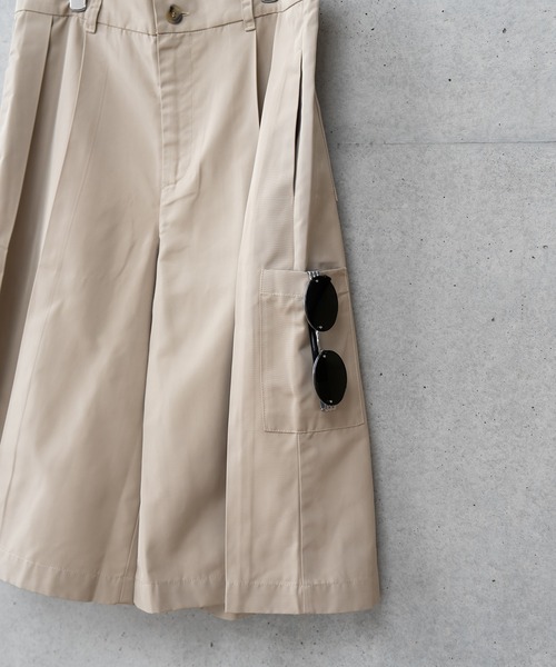 Nanmo.（ナンモ）の「Tack Wide Shorts/タックワイドショーツ（その他パンツ・メンズ・ブラック/ベージュ・LARGE/MEDIUM/SMALL）」の18枚目の写真