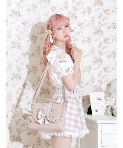NOEMIE(ノエミー)の「レースアップ3WAYリュック(バックパック/リュック・レディース・ブラック/ピンク/アイボリー・ONE SIZE)」の16枚目の写真
