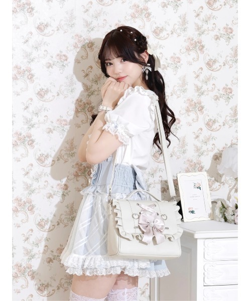 NOEMIE(ノエミー)の「レースアップ3WAYリュック(バックパック/リュック・レディース・ブラック/ピンク/アイボリー・ONE SIZE)」の12枚目の写真