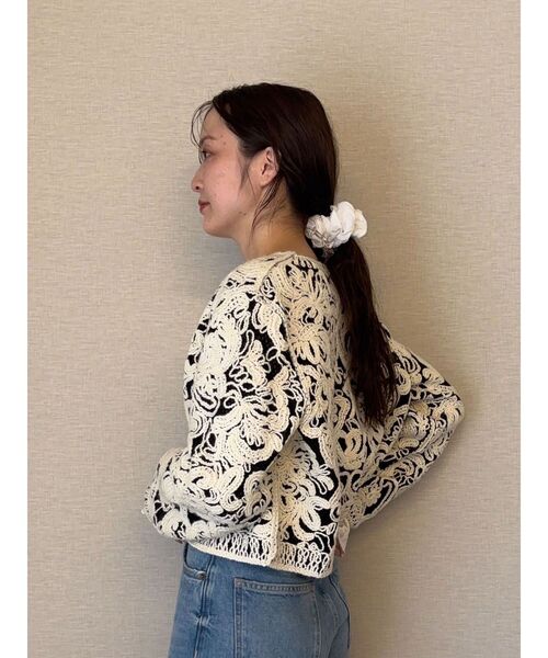 ラグナムーン/コードエンブロイダリーニットカーデ LAGUNAMOON（ラグナムーン） カーディガン 「WEB限定カラーあり