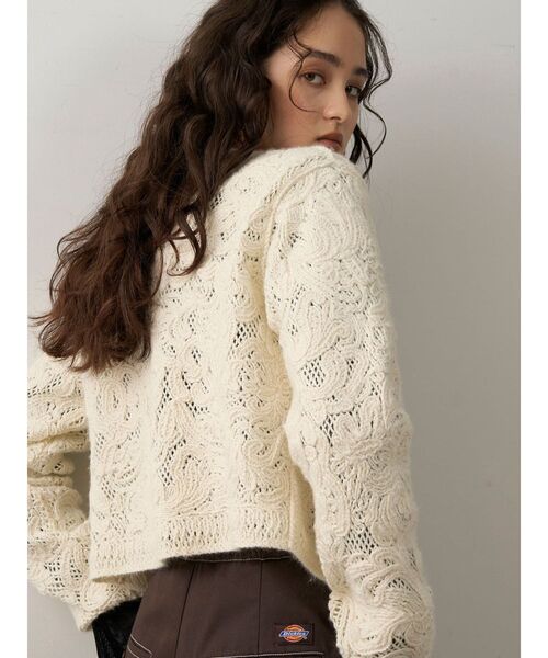 ラグナムーン/コードエンブロイダリーニットカーデ LAGUNAMOON（ラグナムーン）の「【WEB限定カラーあり】コードエン