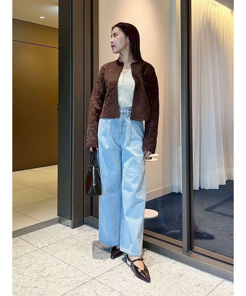 LAGUNAMOON（ラグナムーン）の「【WEB限定カラーあり】コードエンブロイダリーニットカーデ（カーディガン/ボレロ・レディース・オフホワイト/ブラウン/その他1/その他・FREE）」の22枚目の写真