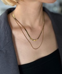 Kotoe（コトエ）の「2連レイヤードネックレス  ー華奢×ボリュームー（ネックレス）」