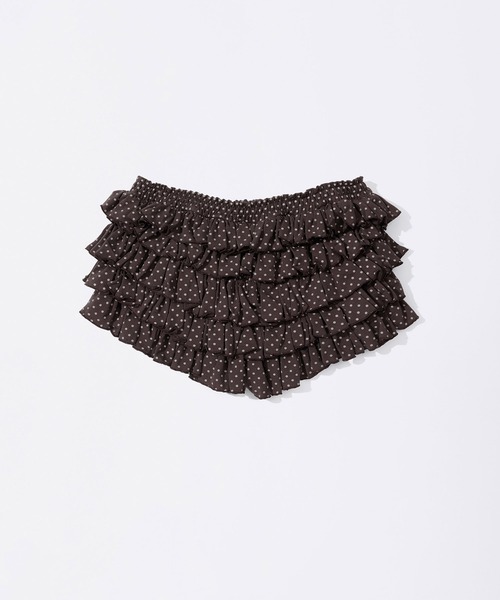 SCULPTOR（スカルプター）の「Dot Volumer Shorts（スカート・レディース・ブラウン/ピンク/アイボリー・SMALL/LARGE/MEDIUM）」の4枚目の写真