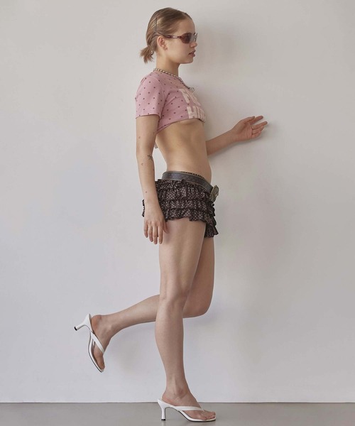 SCULPTOR（スカルプター）の「Dot Volumer Shorts（スカート・レディース・ブラウン/ピンク/アイボリー・SMALL/LARGE/MEDIUM）」の5枚目の写真