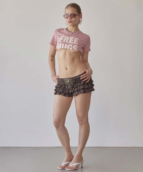 SCULPTOR（スカルプター）の「Dot Volumer Shorts（スカート・レディース・ブラウン/ピンク/アイボリー・SMALL/LARGE/MEDIUM）」の7枚目の写真