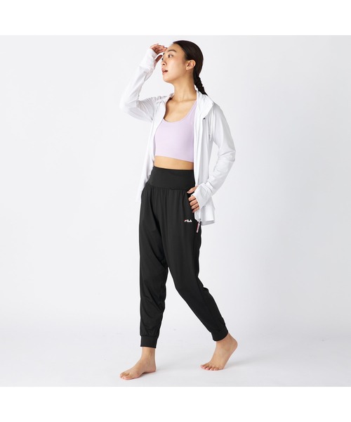FILA(フィラ)の「FILA フィラ 水陸両用 UVカット UPF50+ ウエスト ゴム ワンマイル ロングパンツ ストレッチ イージーパンツ(その他パンツ・レディース・ブラック/杢グレー/ネイビー/ブルー・M/L/LL/S)」の9枚目の写真