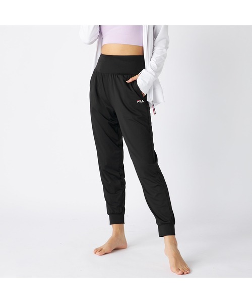 FILA(フィラ)の「FILA フィラ 水陸両用 UVカット UPF50+ ウエスト ゴム ワンマイル ロングパンツ ストレッチ イージーパンツ(その他パンツ・レディース・ブラック/杢グレー/ネイビー/ブルー・M/L/LL/S)」の5枚目の写真