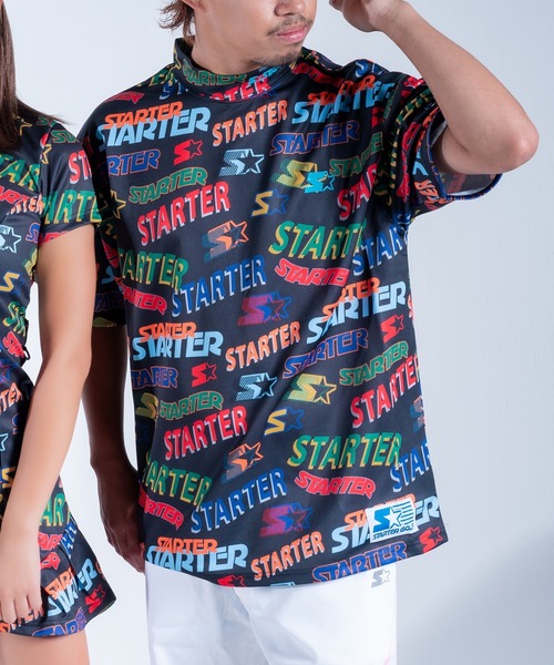 STARTER(スターター)の「【STARTER GOLF】スターターゴルフ STARTERロゴパターン 総柄モックネック半袖Tシャツメンズ レディース ユニセックス SG-123003(Tシャツ/カットソー・メンズ・ホワイト/ピンク/ブラック・L/M/XL)」の17枚目の写真